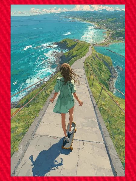 Coastal Crest Longboarder