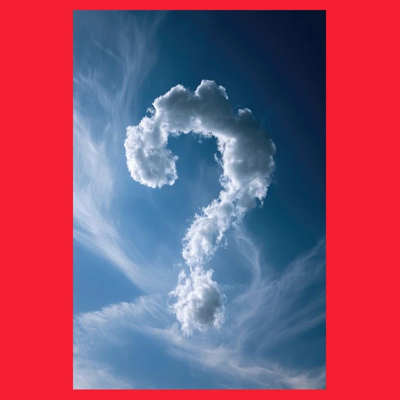 Cloud Question Mark Sky