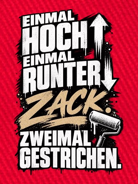 Zack, zweimal gestrichen