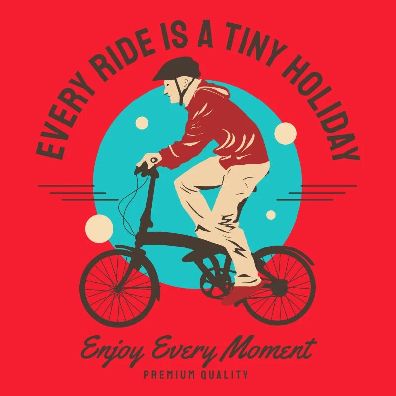 Every Ride is a tiny holiday - folding bicycle