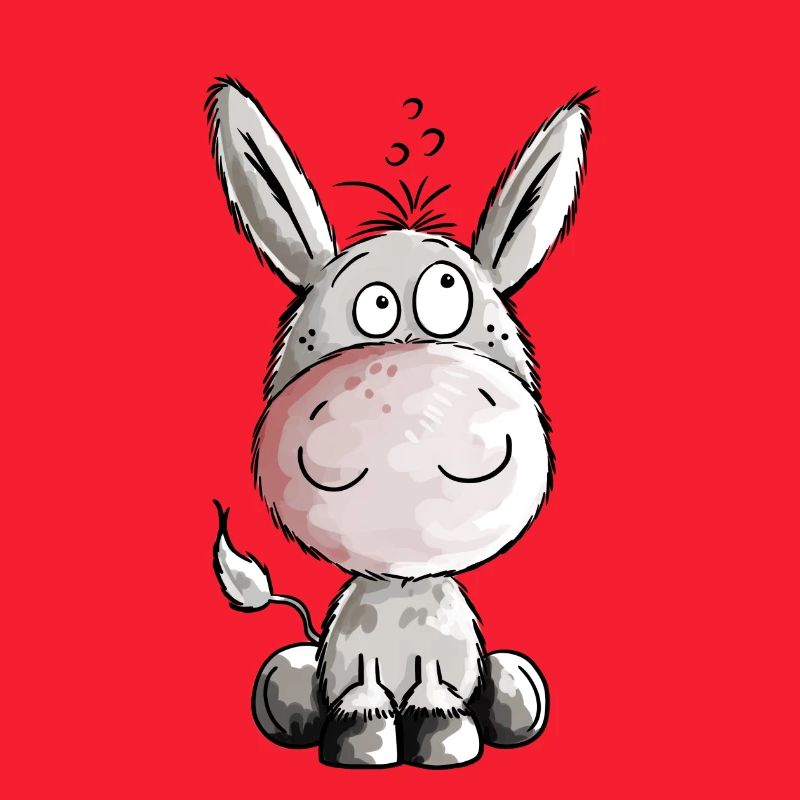 Kleiner Esel - Eselchen - Comic - Tiere