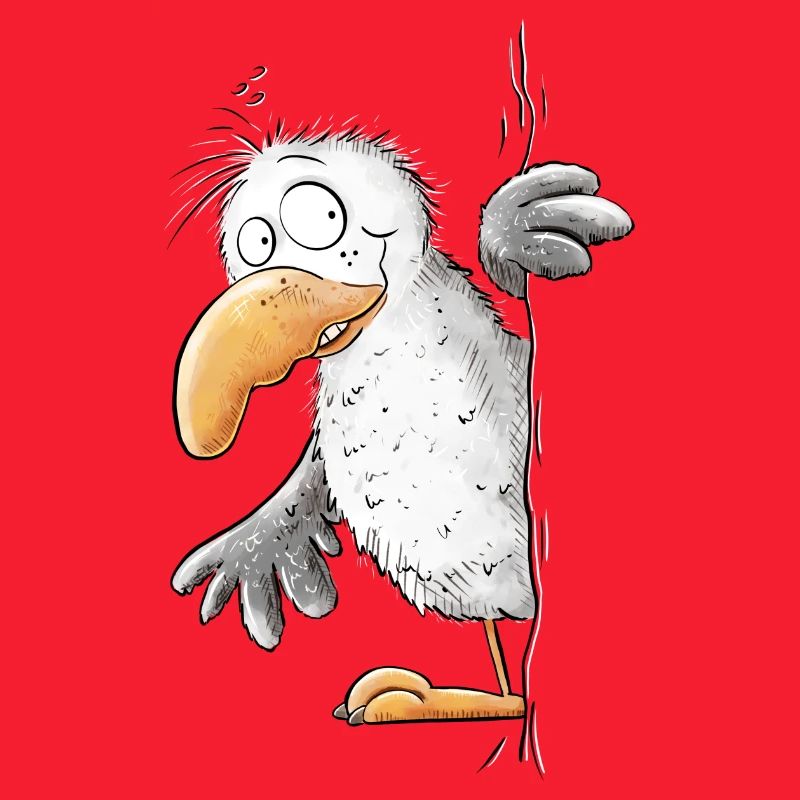 Drollige Möwe Tiermotiv