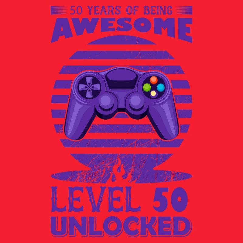 Retro Gaming Controller Motiv