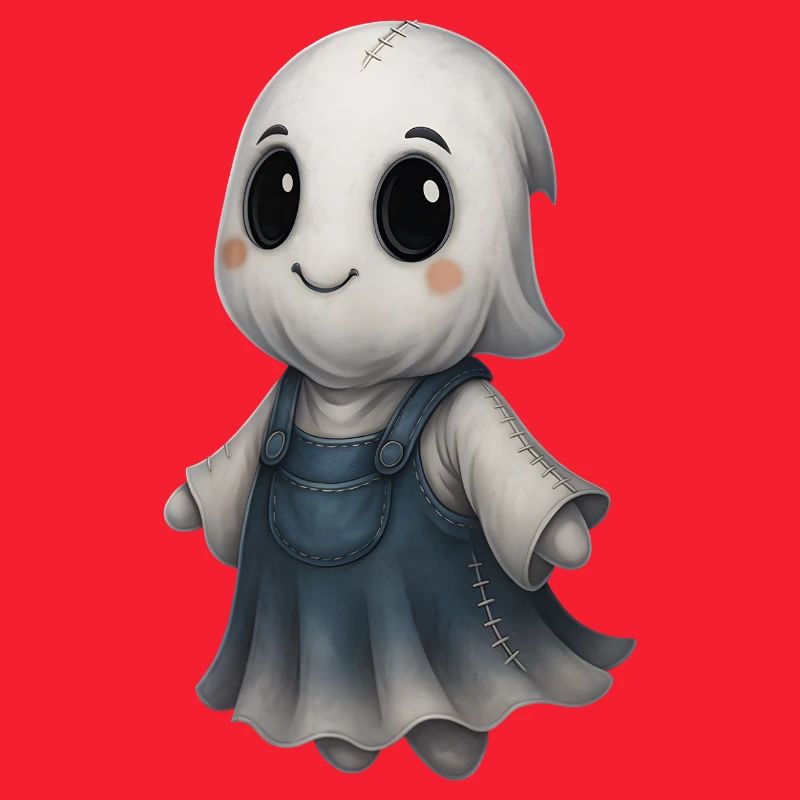 Cute Ghost Friend Patchwork