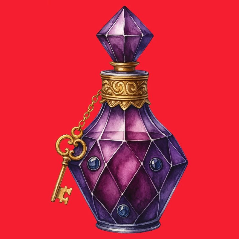 Magic Potion Elixir Vial Jewel Spell Potion