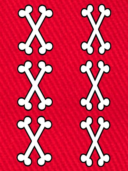 Zahl 11 Knochen