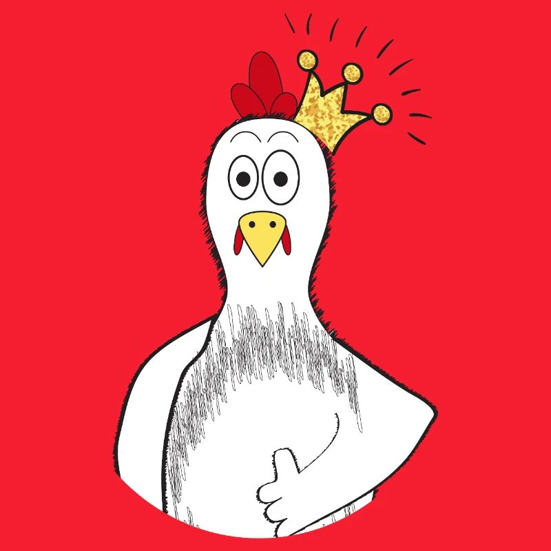 Huhn mit Krone