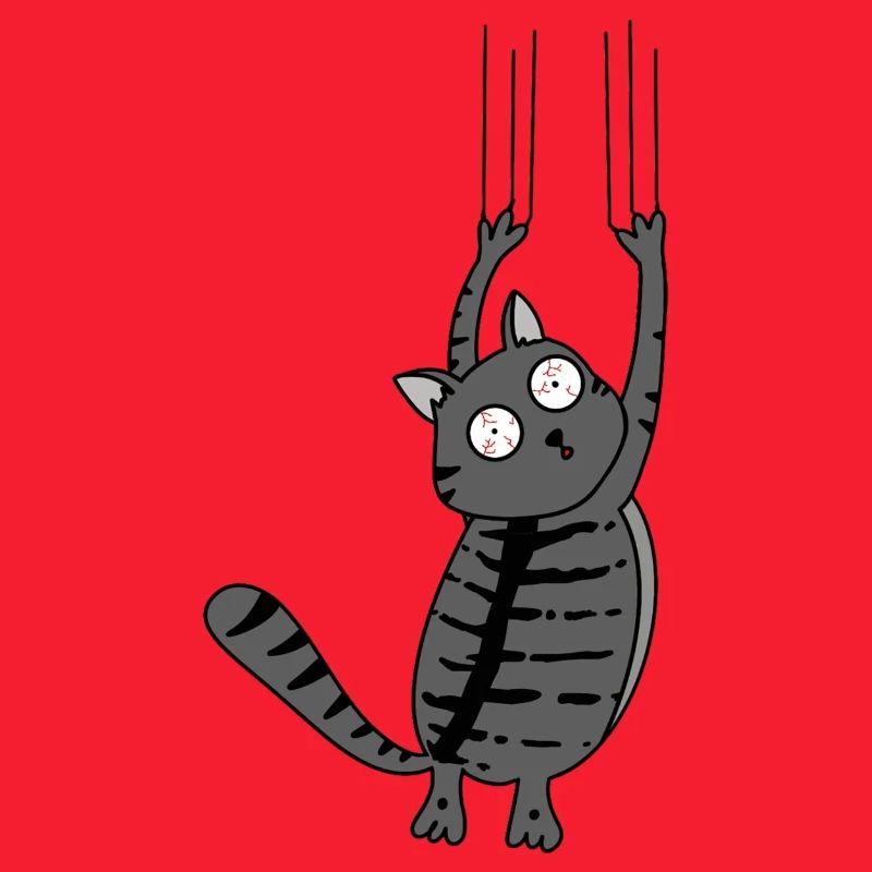 Panic Cat Striped Version
