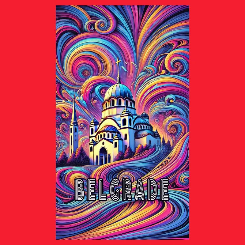 Belgrad Serbien Panorama Design
