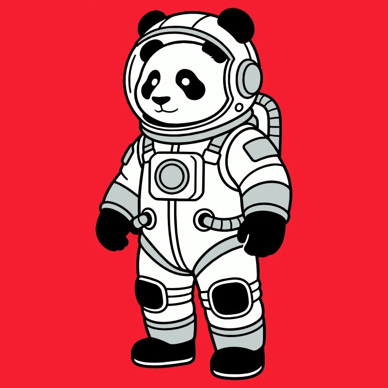 panda bear spacesuit