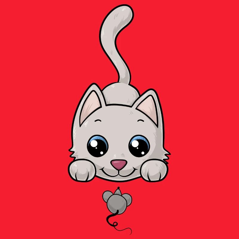 Süße Comic Katze