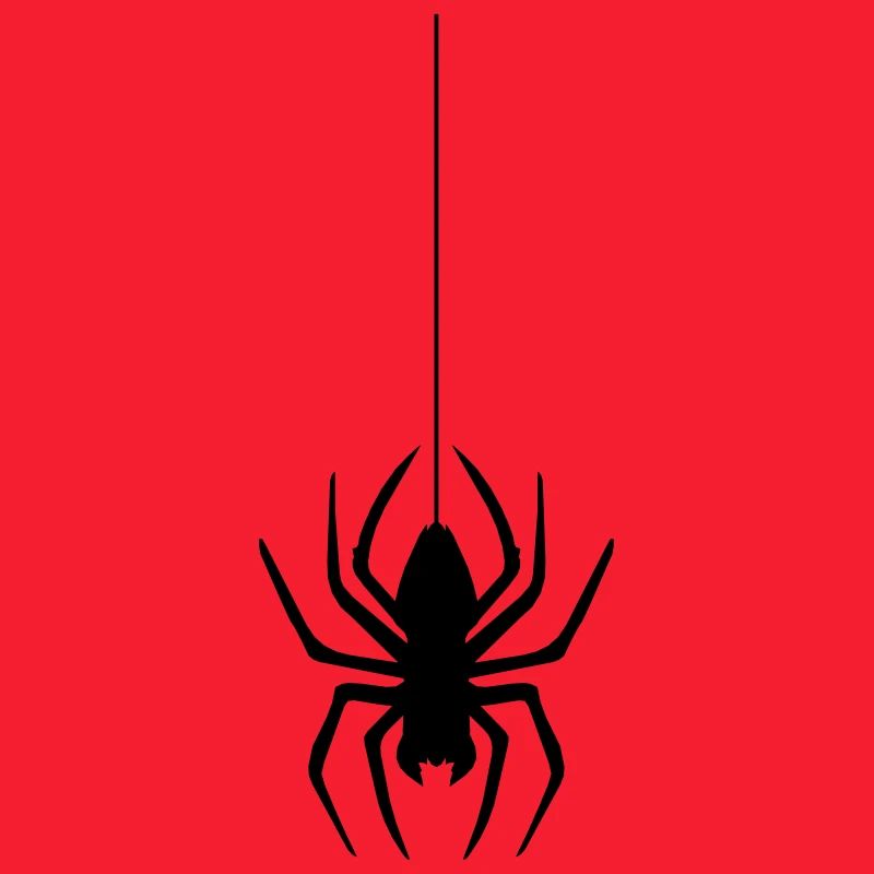 abseil thread spider web spider logo design disgust