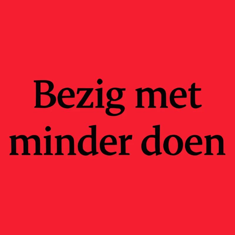 Doing less – Trendy Text Design