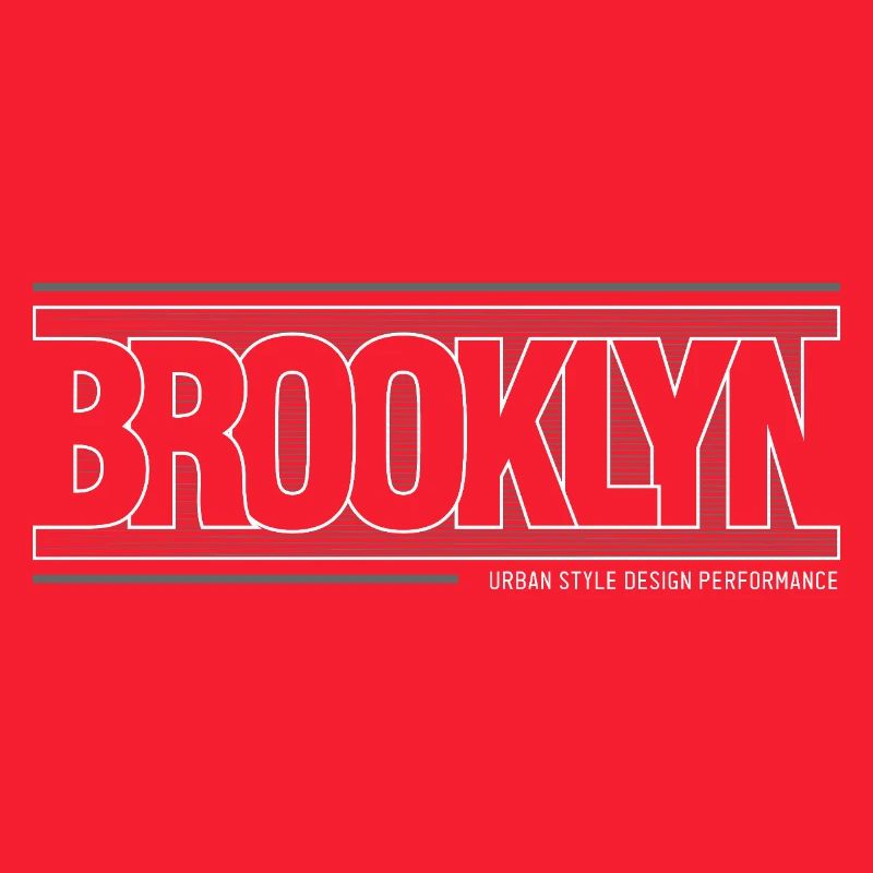 Winde der Skyline von Brooklyn Silhouette