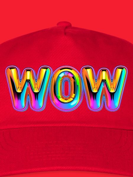 3D WOW Ballon Regenbogen Shirt