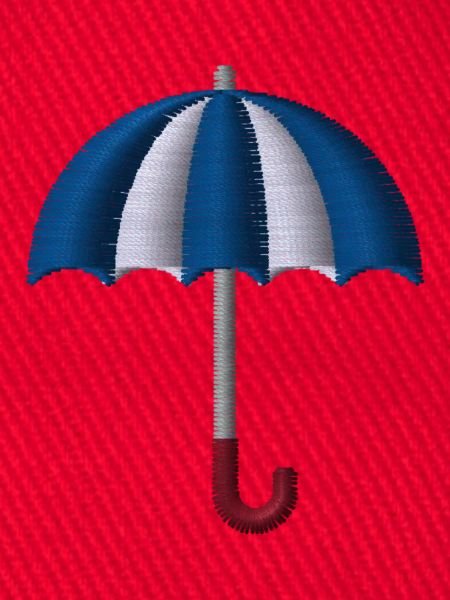Regenschirm bestickt