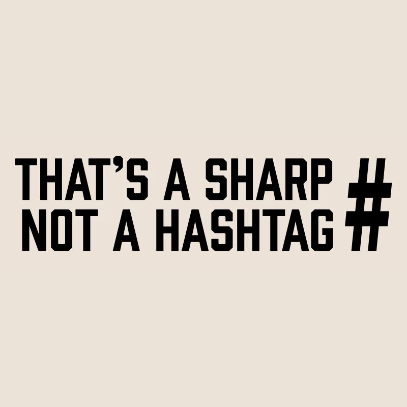 Sharp vs Hashtag