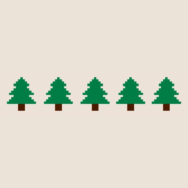 Weihnachtsbäume Pixel