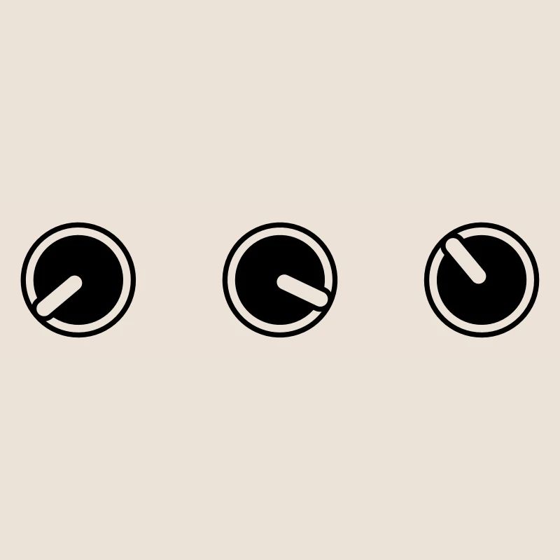 round circle turn loudness button knobs switch pla