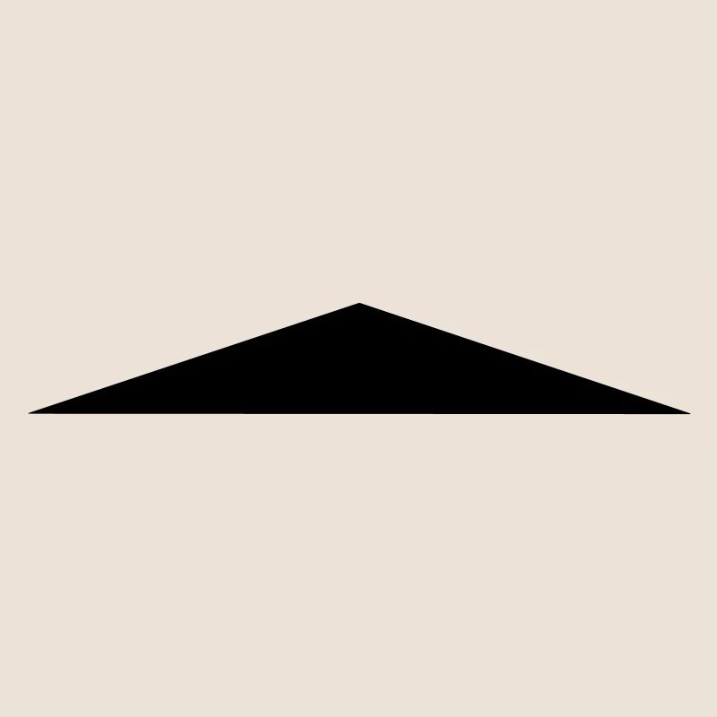 Isosceles triangle / / flat