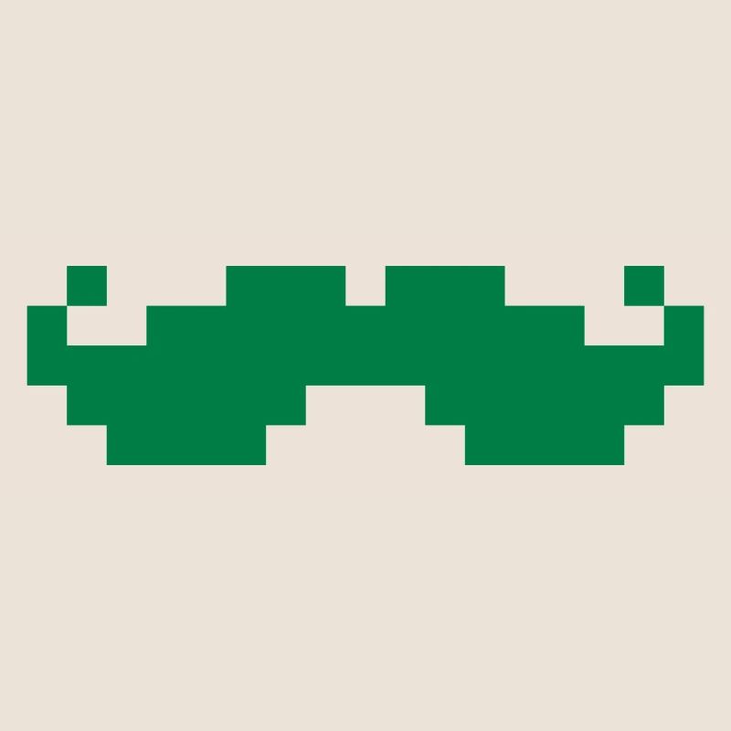 8bit pixel moustache