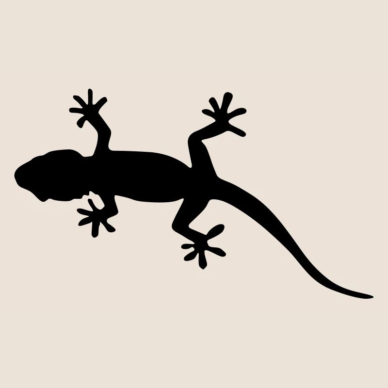 gecko form silhouette design