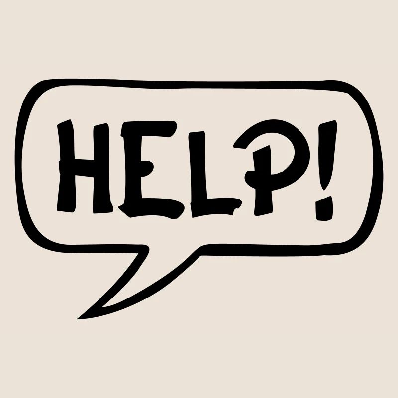 Comic Sprechblase HELP