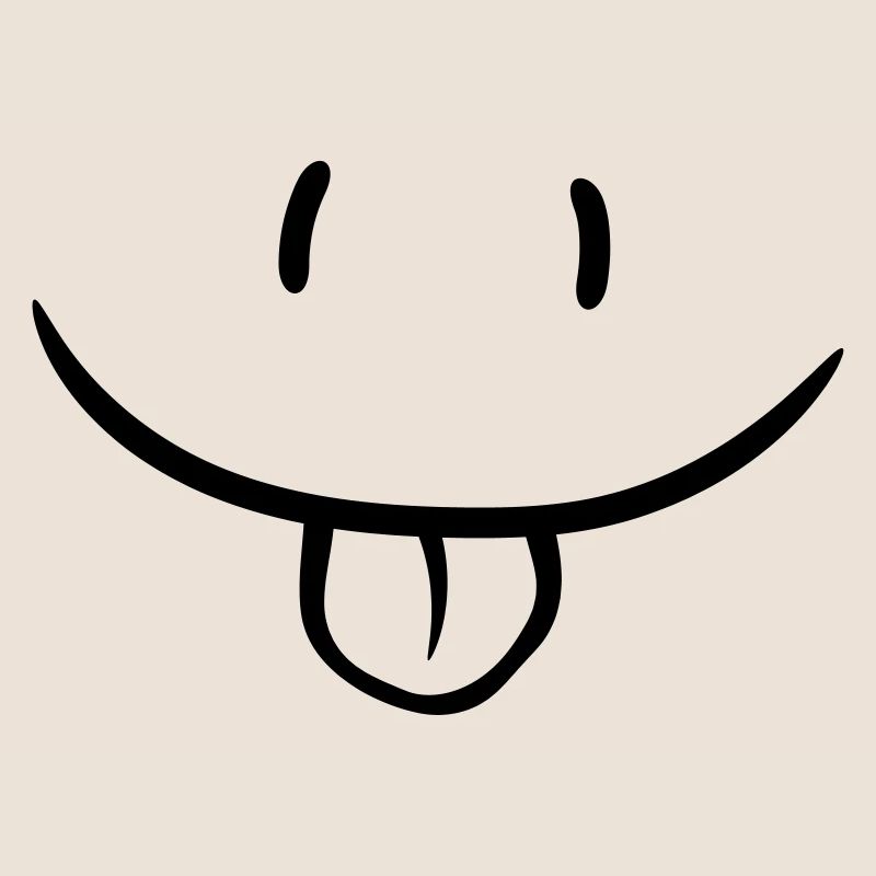 Visage comique méchant