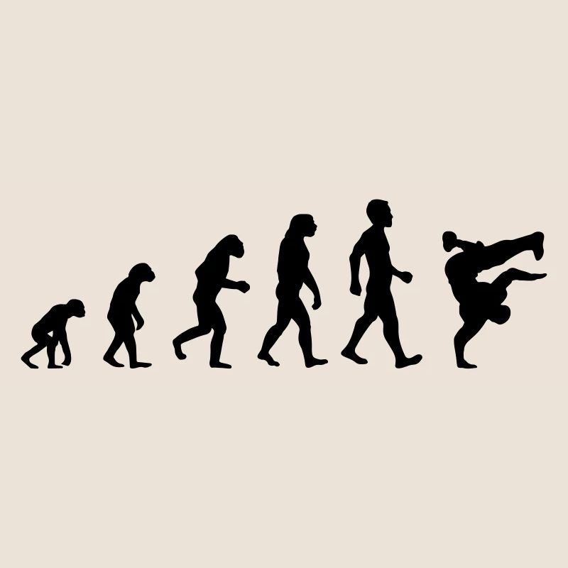 Evolution Breakdance Motiv als Geschenk