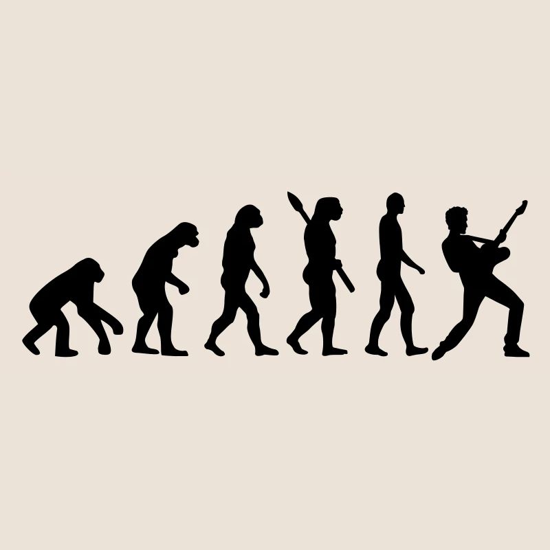 Evolution Rock Musiker