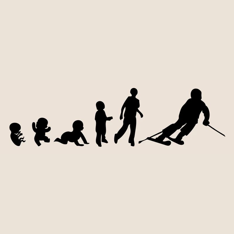 evolution homme human sport ski