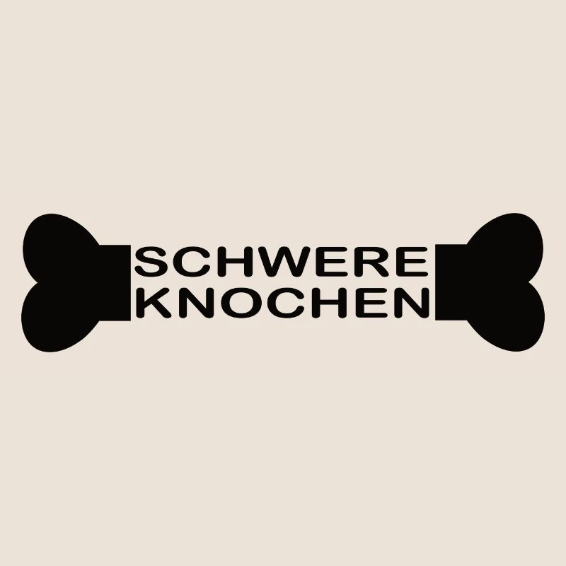 Schwere Knochen schwarz