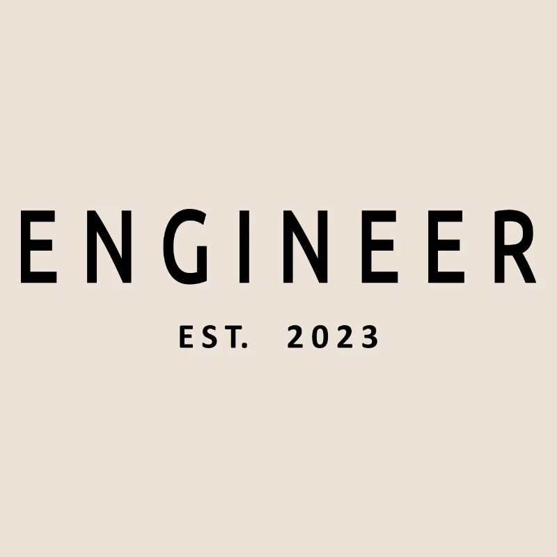 Engineer Est. 2023 Graduation Engineering Student