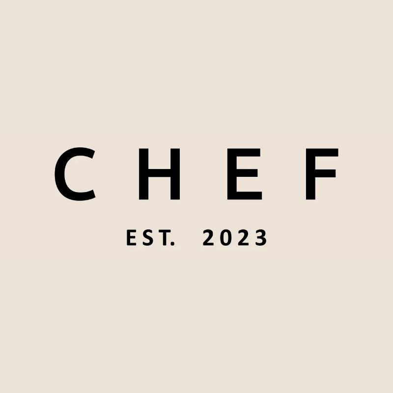 Chef Est. 2023 Absolvent Koch Culinary Art Student