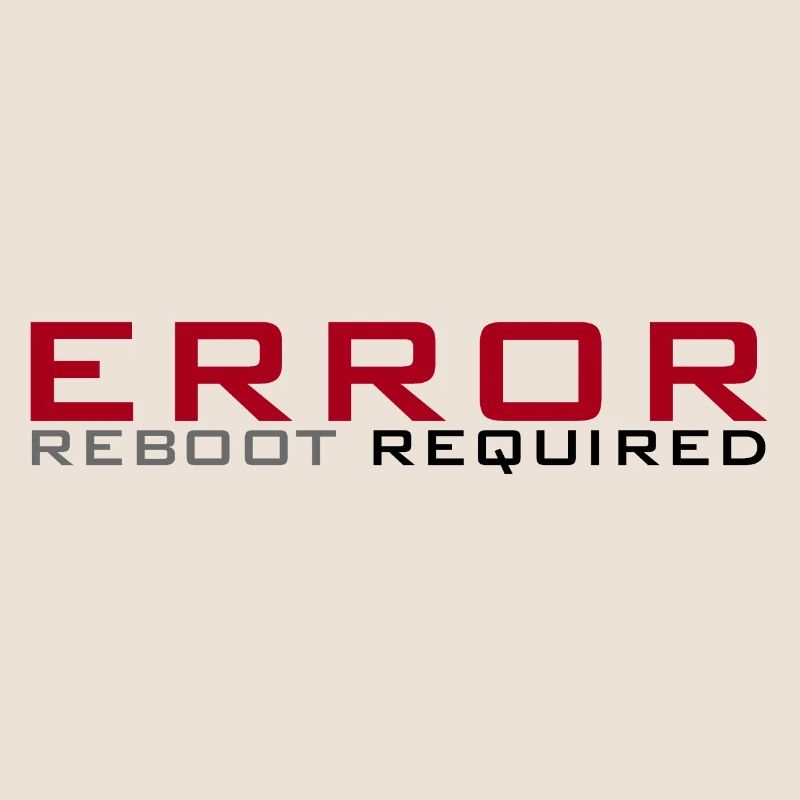 Error: Reboot required