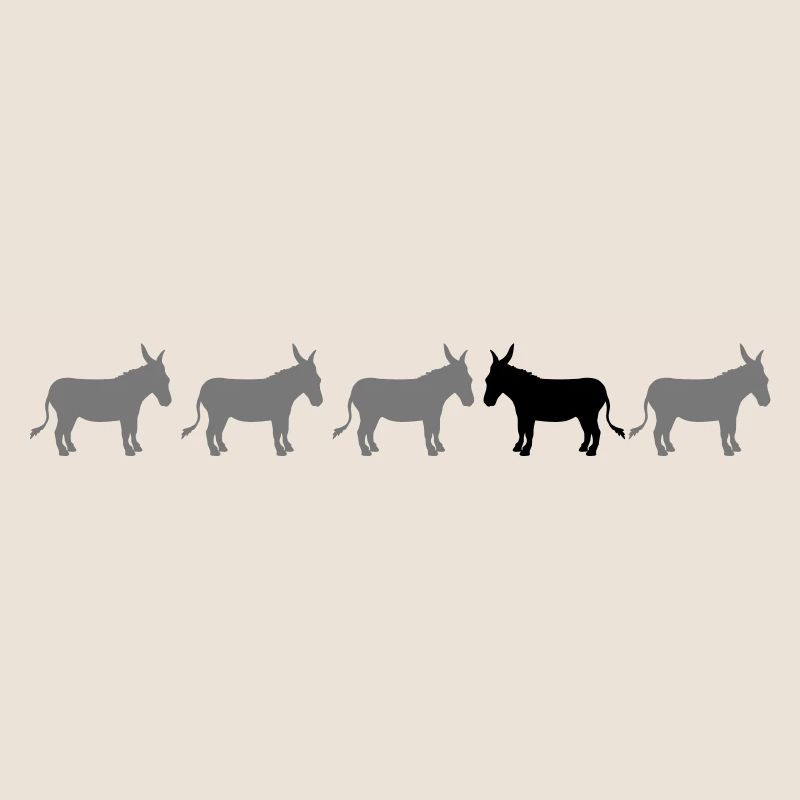 anders be different esel pferd pony klein packesel