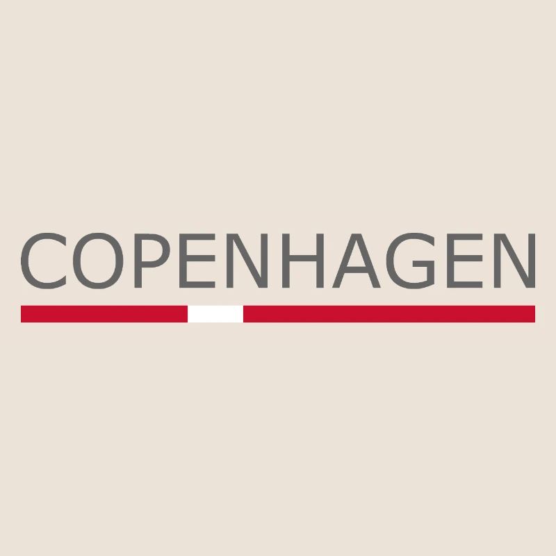 Copenhague - Kopenhague - Drapeau du Danemark - Dänemark