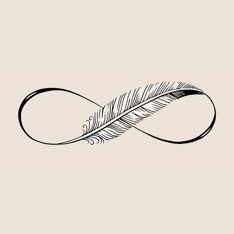 Cute Lines Infinity Feder