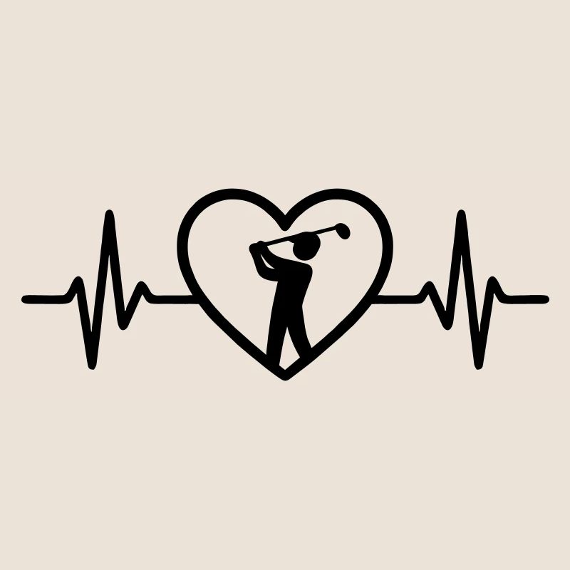 Golf heart for the tee