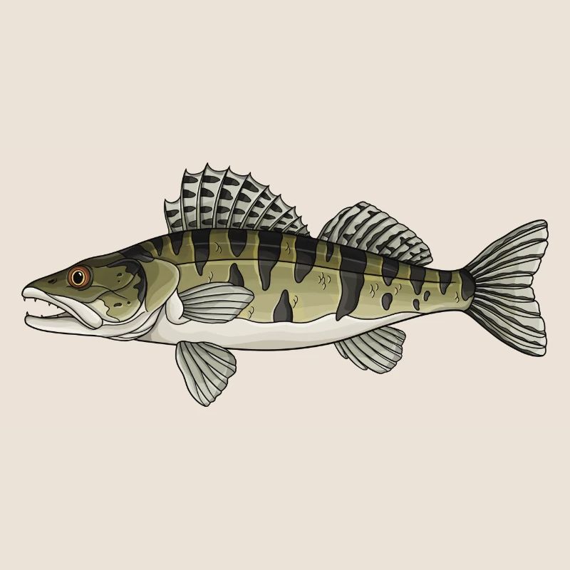 Conception de poissons prédateurs à zanders pour pêcheurs