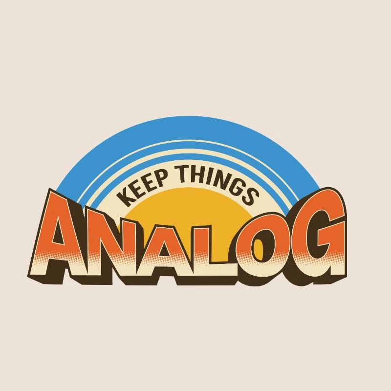 Keep Things Analog – Retro Tech-Statement