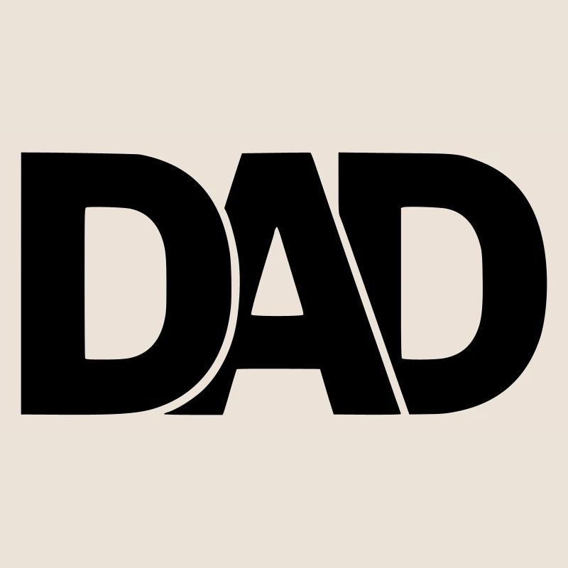 Modern dad logo for dads and dads-to-be