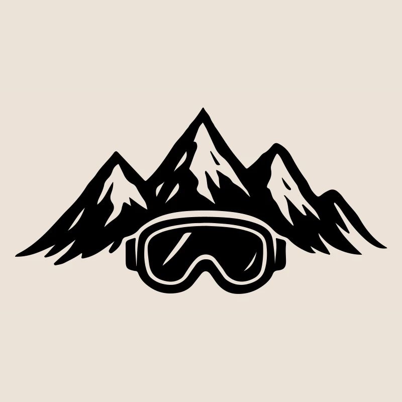 Ski Goggles Ski Mountains Slope Icon