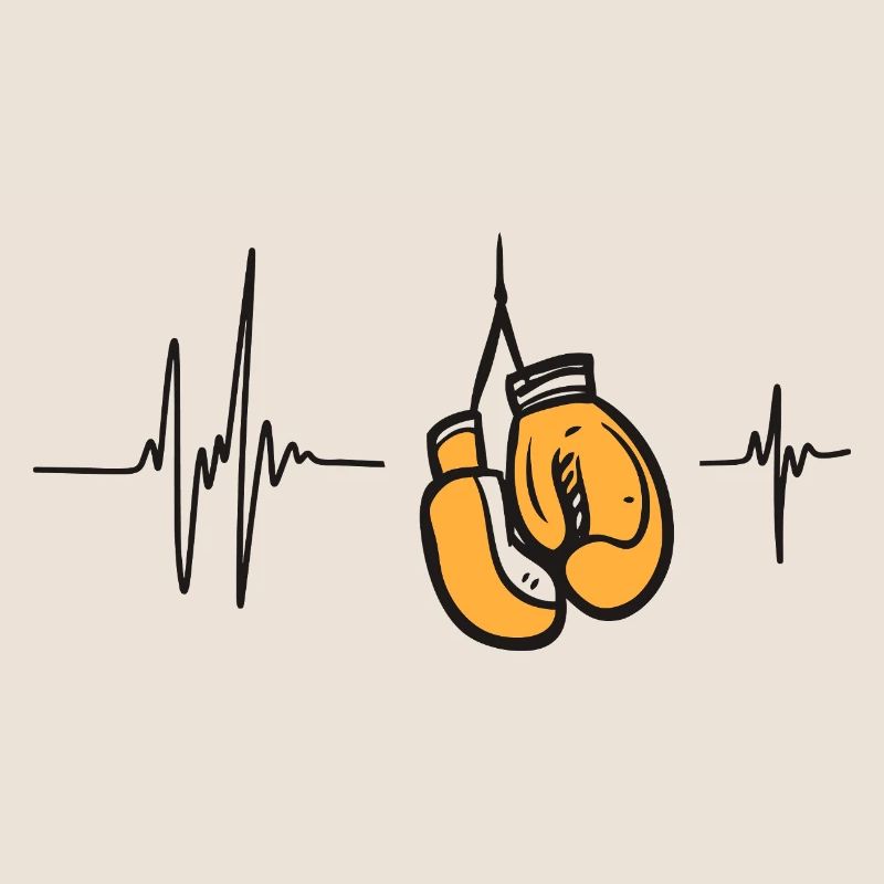 Boxhandschuhe Fighting Rhythm Sport Boxer Herz
