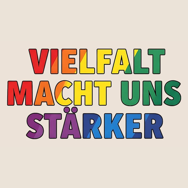 La diversité nous rend plus forts – Regenbogen Design