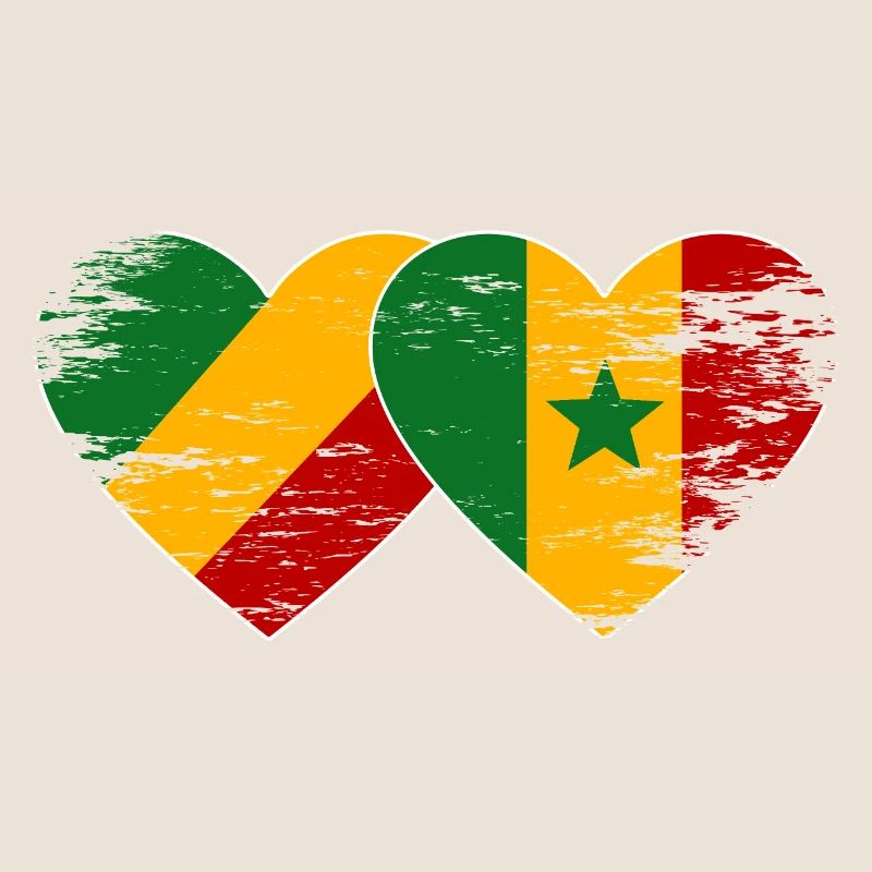 Drapeau Congo-Sénégal utilisé