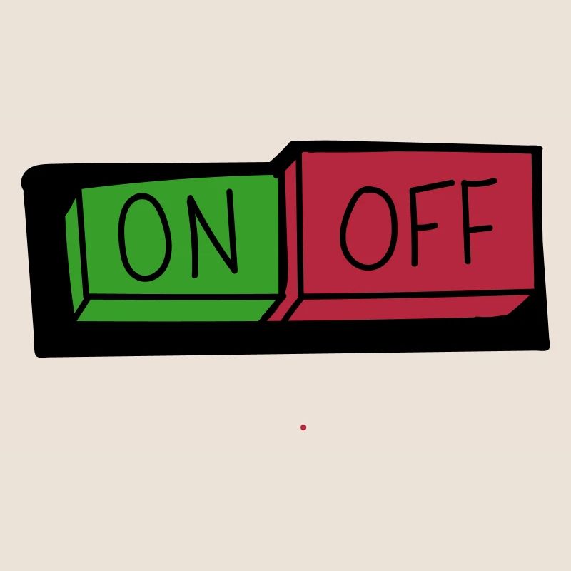 on und off button