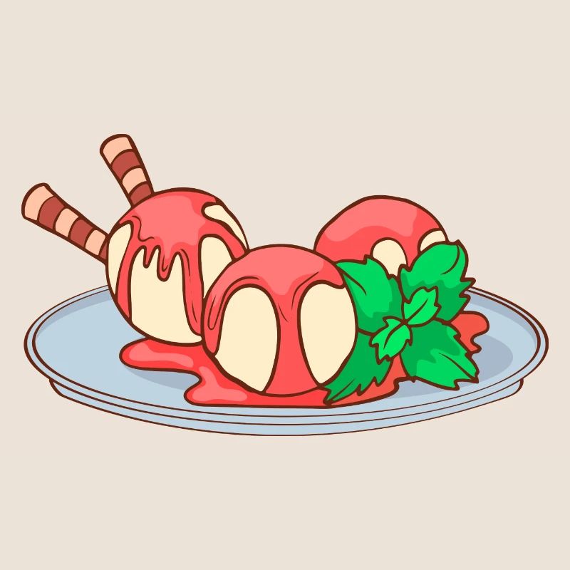 Eis Speiseeis Eiskrem Eiscreme Kugeleis Eisbecher