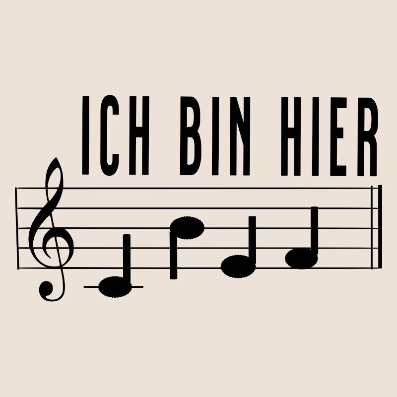 Ich bin hier Chef Notenschrift Chorleiter Dirigent