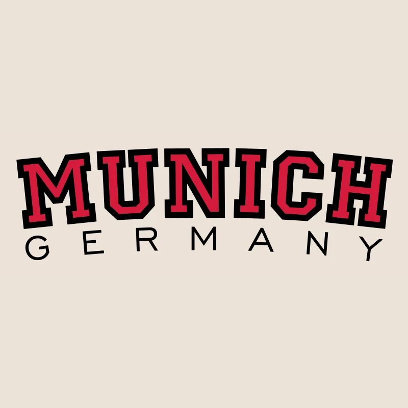 München Munich Germany (Schwarz/Rot)